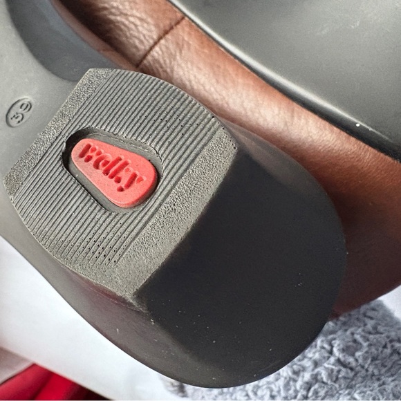 Wolky Comfort Shoes sz 8 Brown Leather Ballet Slip on Heels Walking - Picture 7 of 13